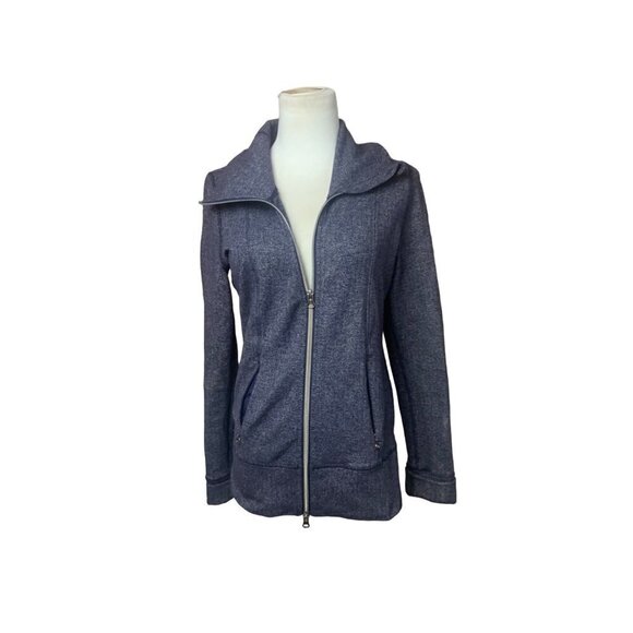 Lululemon Athletica Grey Full Zip Hoodie Jacket Sz M - Picture 1 of 3